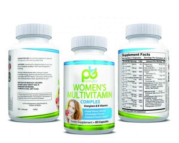 PurelyBio - Women's MultiVitamin 60 Capsules - Image 4