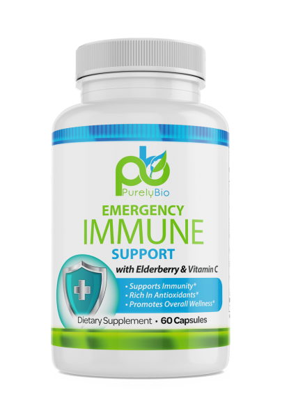 PurelyBio - Emergency Immune Support with Zinc 60 Capsules